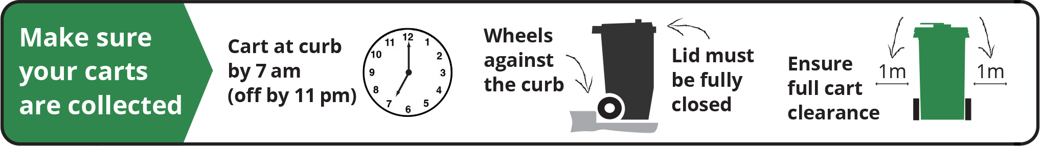 make sure your carts are collected